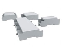 Cajas para montajes electrónicos sobre carril DIN en 60715 o fijación a pared