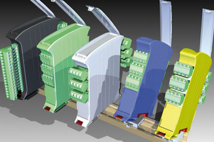 Cajas verticales para carril DIN 22,5mm RAILBOX VERTICAL Y MULTINIVEL