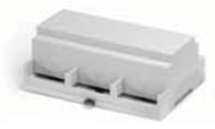 Caja para encapsular equipos electronicos IP68 con resina de poliuretano y fijacion a carril DIN o tornillos